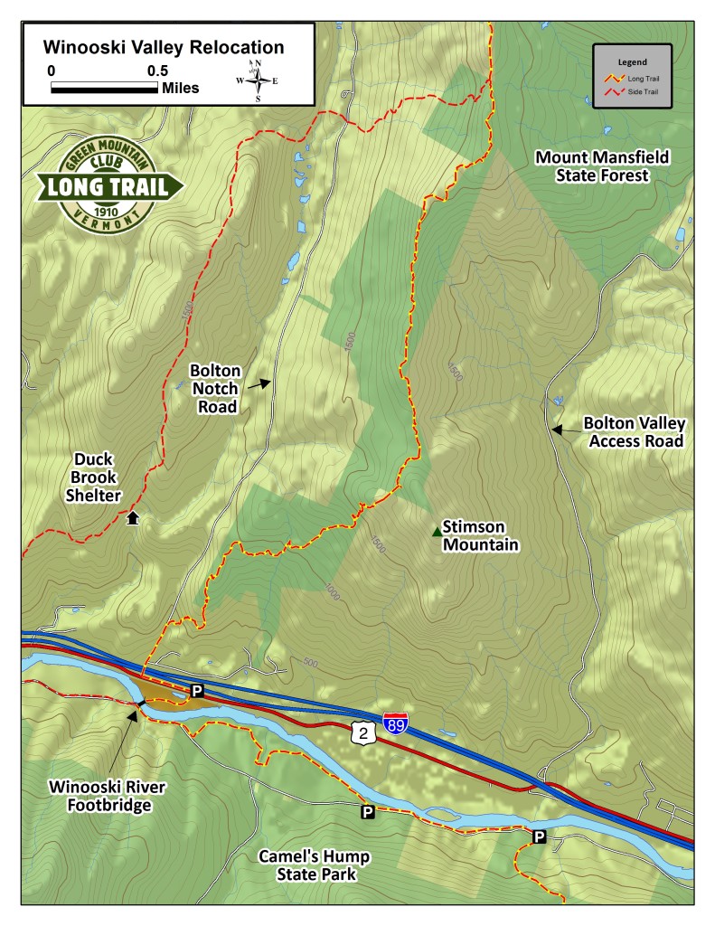 Winooski Valley Relocation Map