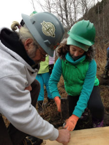 GMC staff and Sugarbush volunteers on Mt. Abe.