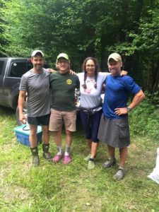 Hikers enjoying Trail Magic from the Ottaquechee Section