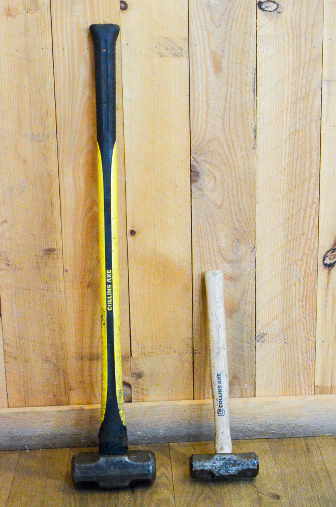 single and double jack are common trail work tools
