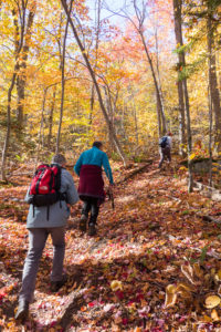 Fall hike in Vermont on Wheeler Mountain