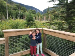 hiking with kids - two toddlers on trail