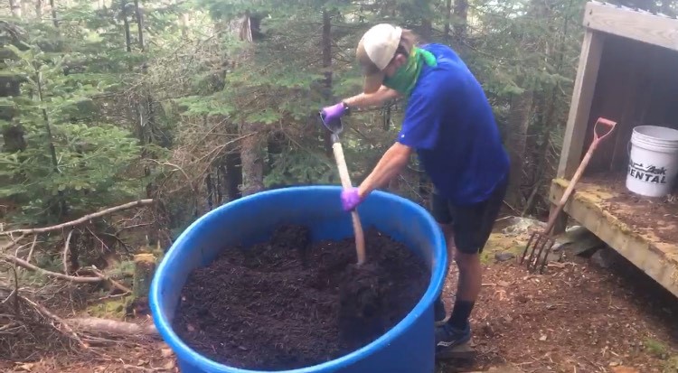 Nigel on a Compost Run