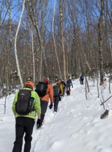 Group of winter hikers