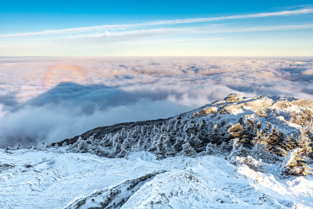 cloud layer at sunrise 