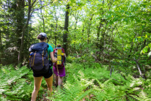 women's backpacking and hygiene