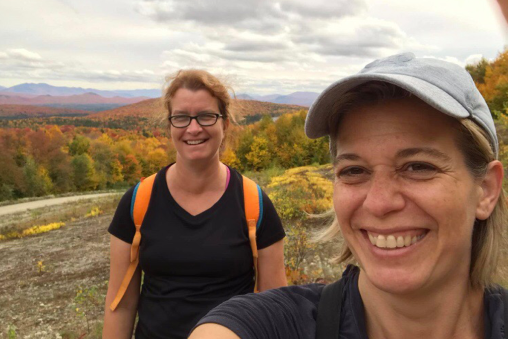 Lea and Katie Boyd started hiking together.