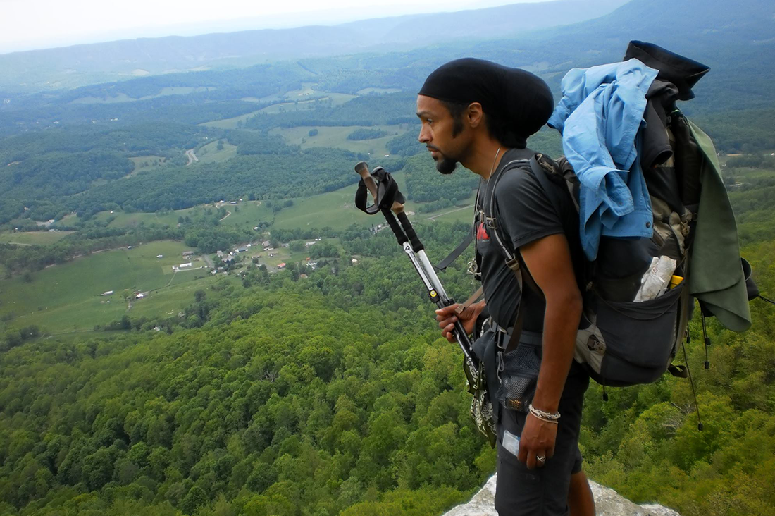 Derick Lugo during his Appalachian Trail thru-hike in 2012.