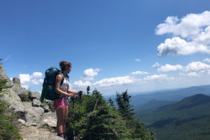 Jessica Royer on Camel's Hump.