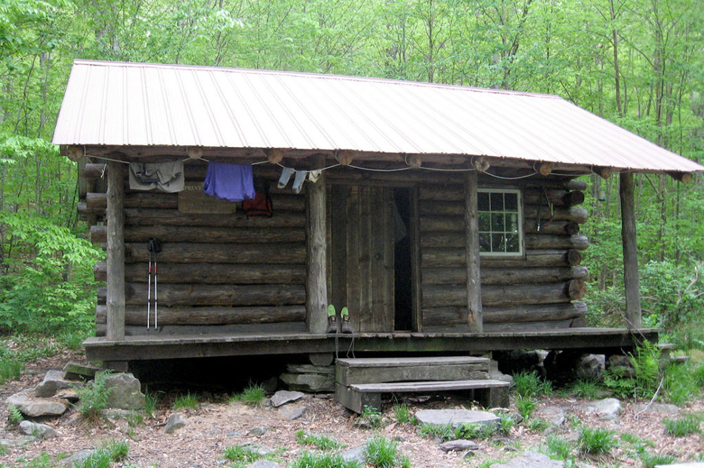 End-to-End hikers recommend Spruce Shelter for its view.