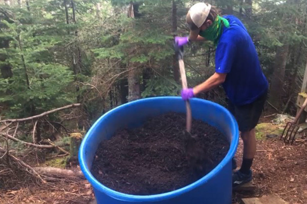 Compost run on Glen Ellen