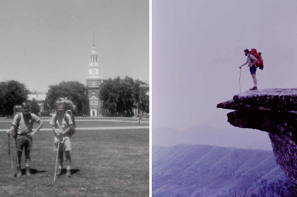 McKone and his friend Bob Winslow thru-hiked in cutoff jeans and each had no trail name