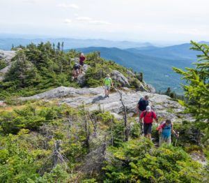 group hike on jay peak long trail day 2019
