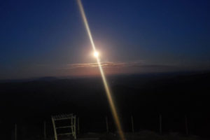 The moon from Killington Peak