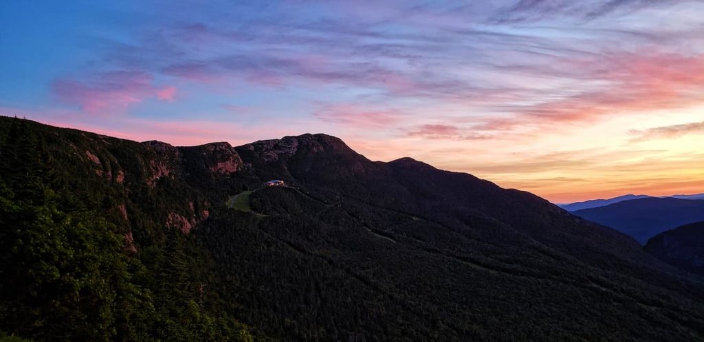 View of Mt. Mansfield peaks.