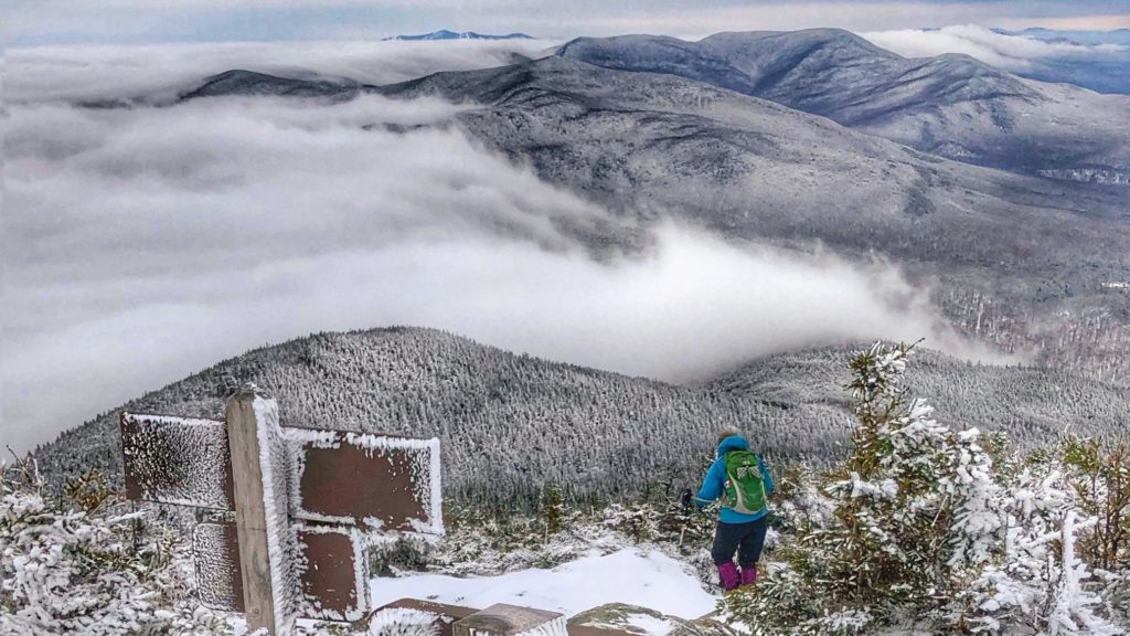 Mt. Abraham in winter; photo by Alan Kamman