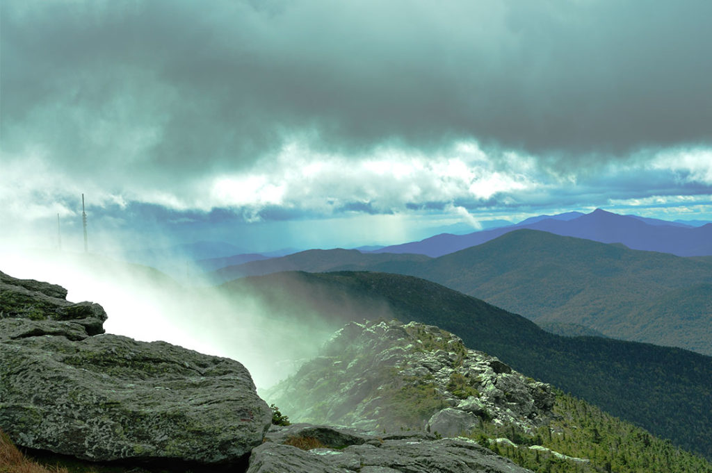 Avoid weather emergencies, like this storm clearing on Mt. Mansfield