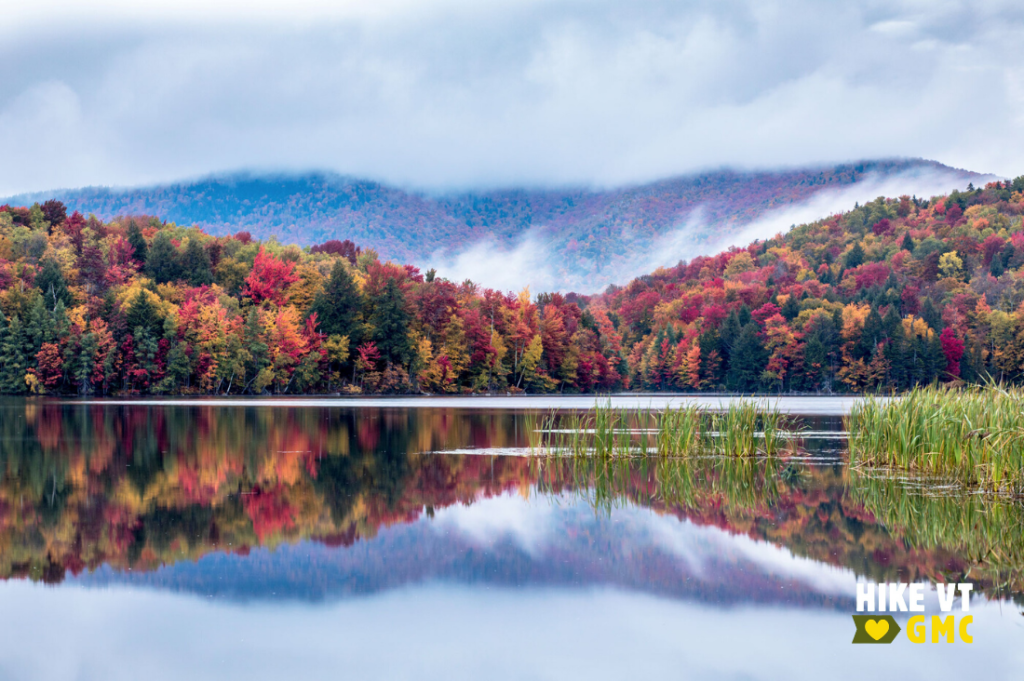 Kent Pond in Killington, along the AT, offers great foliage vistas