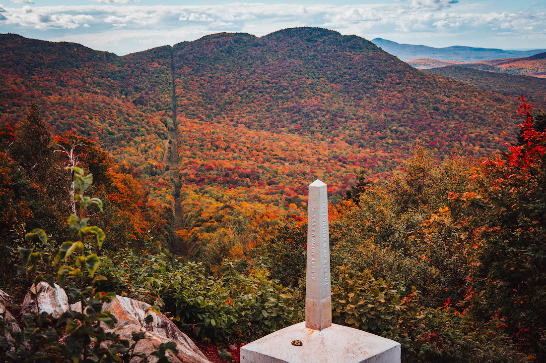 northern terminus in fall