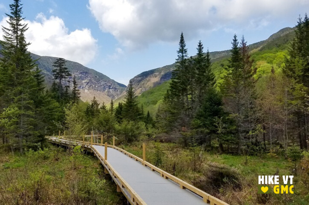 The Barnes Camp Boardwalk is an accessible HikeVT recommendation