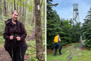 Kara Richardson Whitely on the Long Trail.