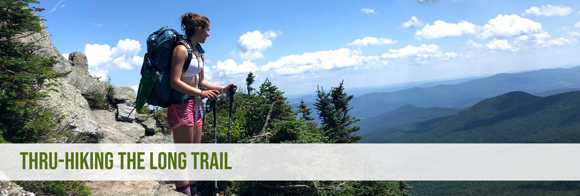 Jess Royer thruhikes across Camel's Hump. Photo by: Royer Family