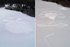 John Predom's original snowshoe art designs.