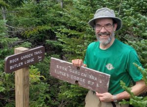 david hathaway holds sign