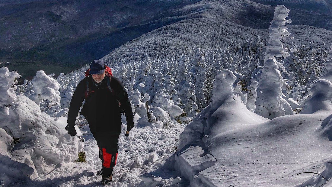 Ranger Ray on Patrol on Mt. Abraham, Alan Kamman winter