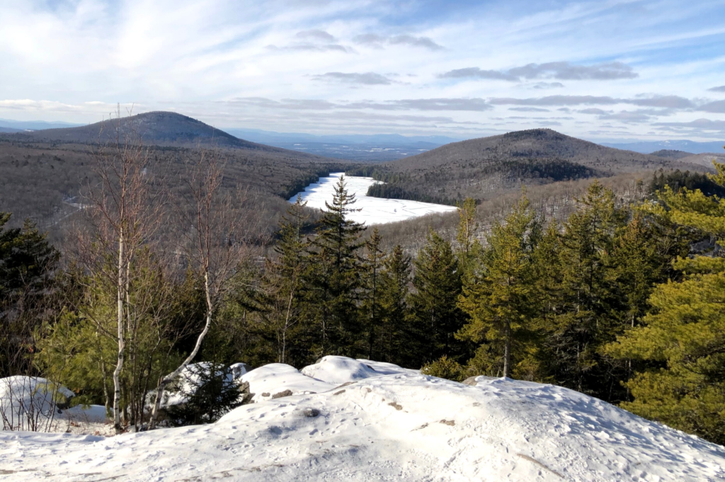 Owl's Head — a peak on the NEK Mountain Challenge — in winter