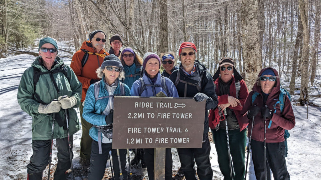 A mud season event with the Montpelier Section volunteers.