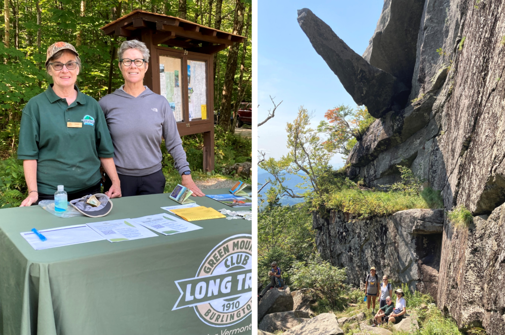 The Burlington Section led a hike to Cantilever Rock on Long Trail Day 2022. Courtesy: Nancy McClellan