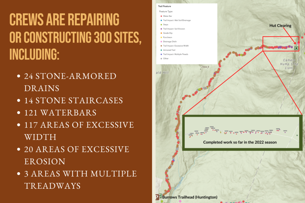Planning the Burrows Trail rehabilitation.