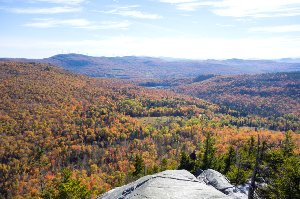 Fall view from wheeler mountain in the northeast kingdom