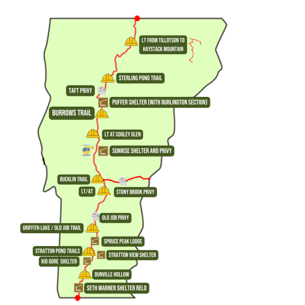 map of 2022 field projects in review