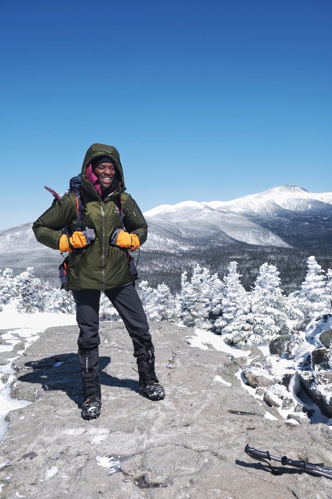 Mardi Fuller BIPOC winter hiking - Green Mountain Club