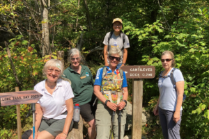 hikers on long trail day