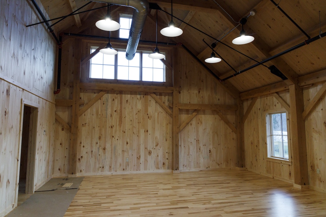 Interior view of the hiker center and retail area 